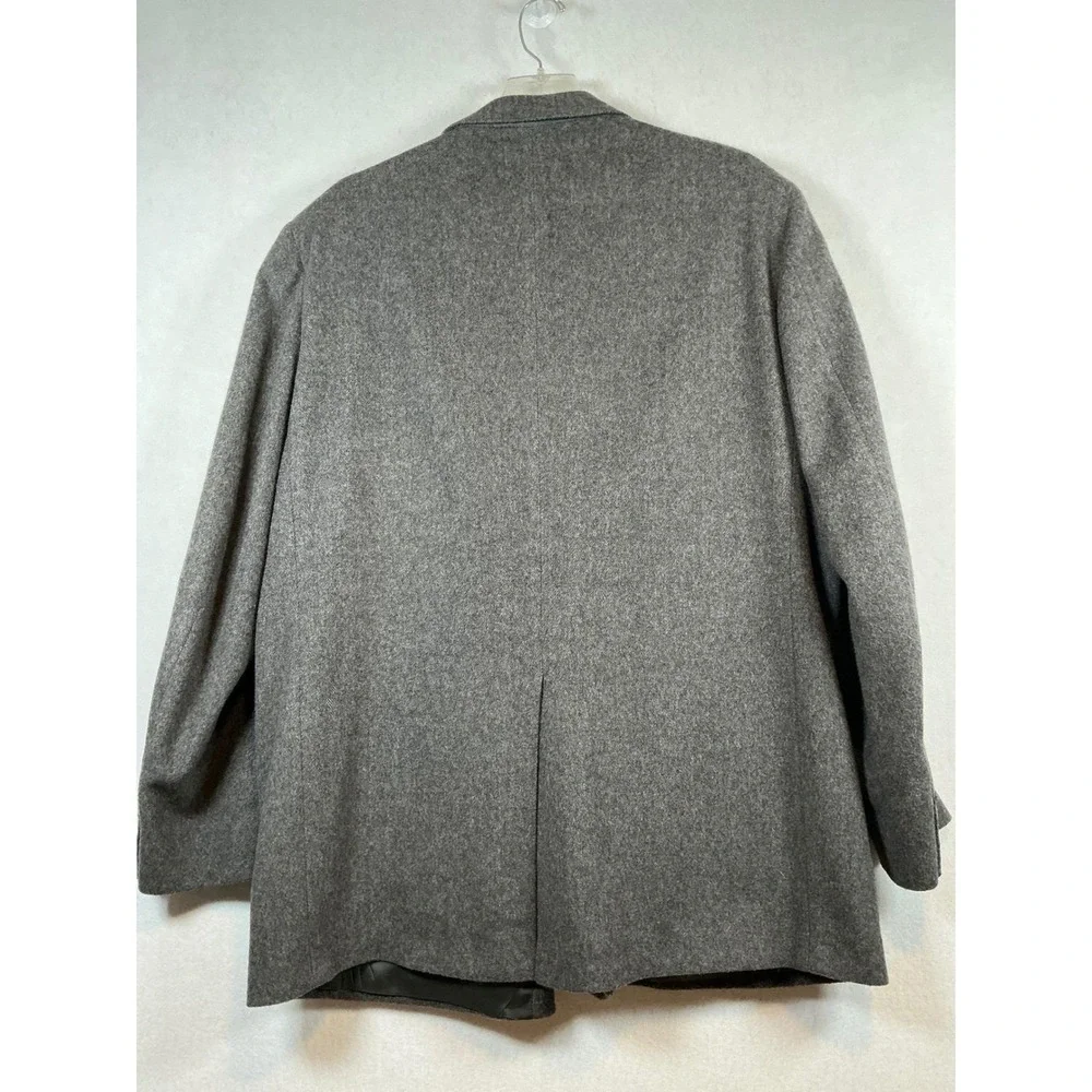Jeremy Peters Mens Gray Camel Hair Blend Blazer Sport‎ Coat Made in USA Vintage